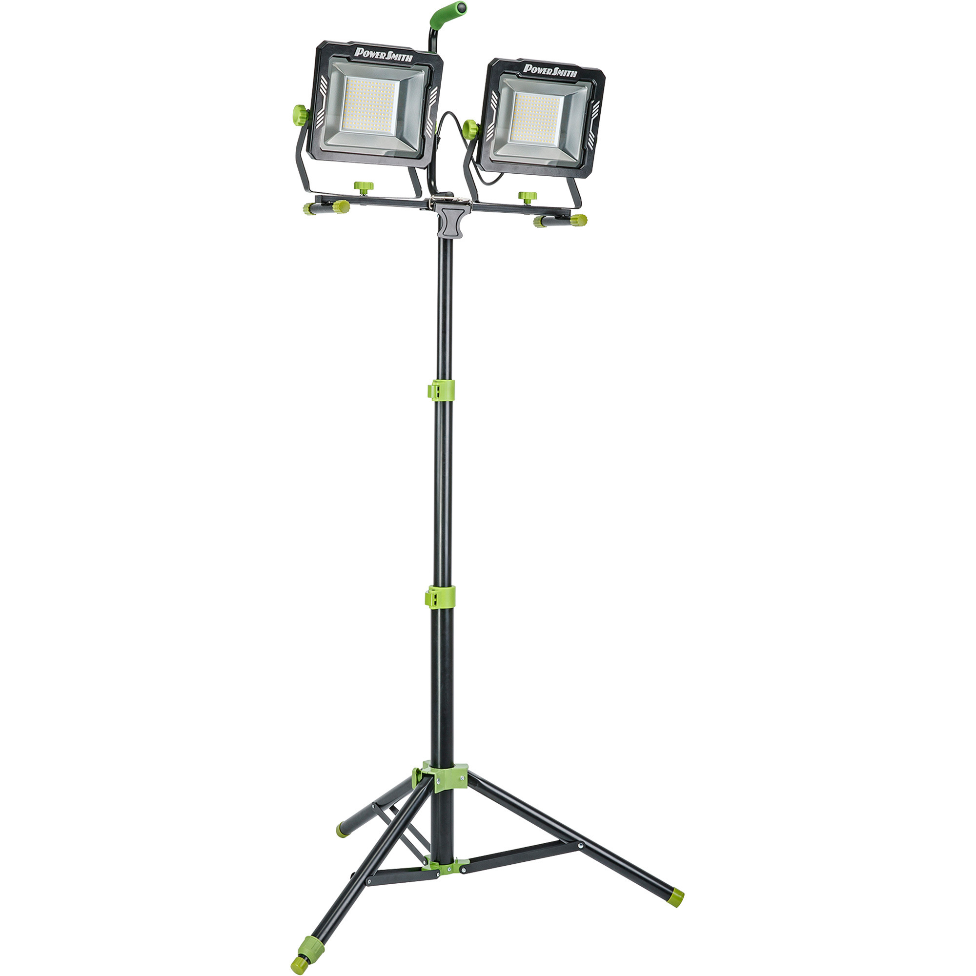 PowerSmith Dual Head LED Tripod Work Light, 30,000 Lumens, Model# PWLD300T